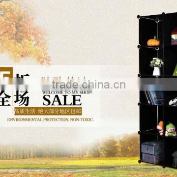 Convenient DIY New Design PP Bedroom Wardrobes