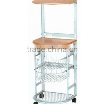 Steel tube and MDF kitchen equipment with wheels