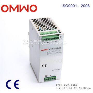 WXE-75DR-48 75W 48V Din Rail Power Supply