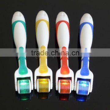 LED light replaceable tips derma roller micro needle