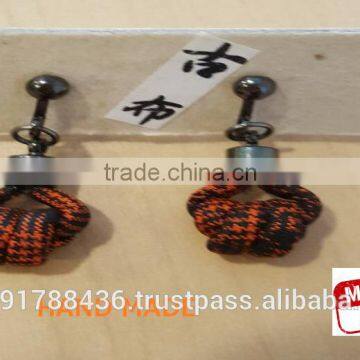 Japanese Handmade Fashion Earrings From Kimono Fabric photo-2