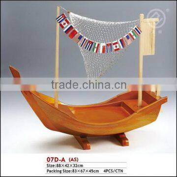 Plastic dragon boat container for delicious food