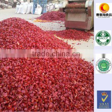 China HACCP, HALAL certificates hot selling in TAIWAI, Canada, Austrila dried cutting chilli rings and chili pepper rings