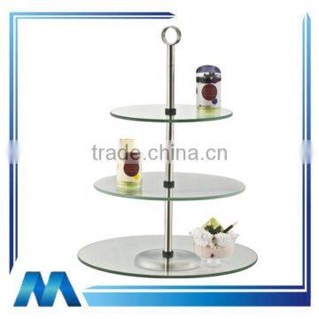 3 tier glass cake stand, dessert tray, dessert plate