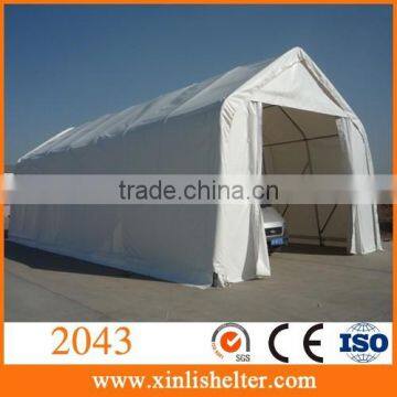 PVC Coated Single Steel Tubes Car Cover 2043