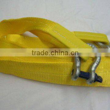 towing strap with shackle