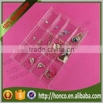 Hot Selling Products 12 Bins Acrylic Jewelry Box Jewel Case,Clear Colour photo-2
