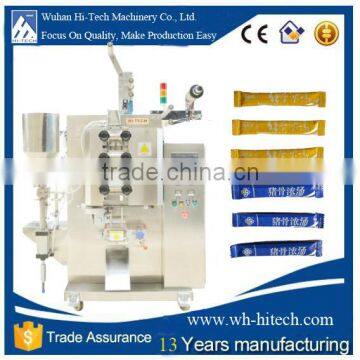 Fruit juice liquid sachet filling pack machine 3 or 4 seals filling machine liquid