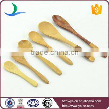 Kitchen Flatware Natural Wooden Handmade Small Edible Serving Spoon photo-4