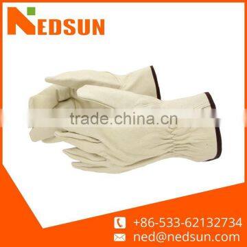 High quality protection working leather driver gloves