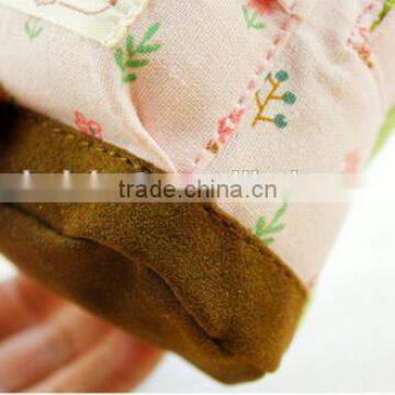 Cy276 Fresh Floral Style Super Mini Schoolbag Shape Coin Purse Canvas Wallet Women Handbag Creative Coin Pouch Gift photo-5