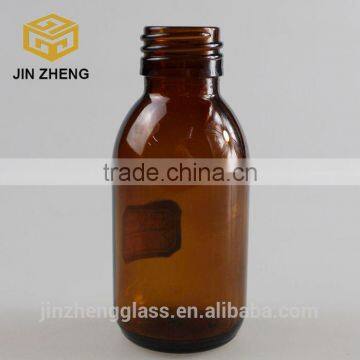 China Round 100ml 3.5oz Amber E-liquid Bottle With Glass Dropper