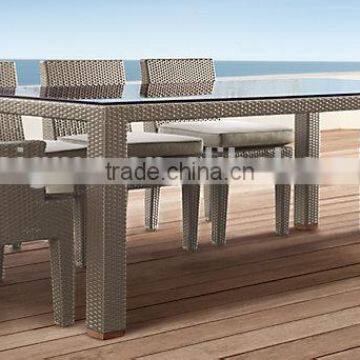 2017 Sigma SGS All Weather Luxury Classic Italian Style Wicker Glass German Dining Room Furniture