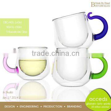 Professional Made by Hand Design Creative Ripple Glass Cup photo-2