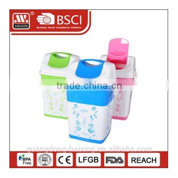 Custom plastic waste bin,dust bin,waste paper basket with lid 7.5L/11L/12L