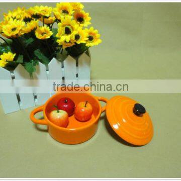 Wholesale Daily Use Round Porcelain With Lid Ceramic Bakeware photo-3