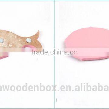 2015 Factorymade Double Fish Shape Wooden Wall Stickers