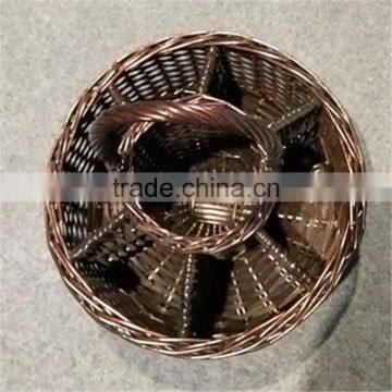 2016 New Design High Quality Wicker Wine Bottle Basket photo-3