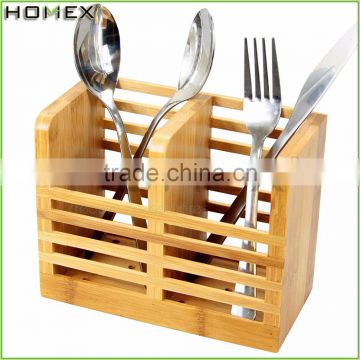 Kitchen Utensil Holder Bamboo Spoon Caddy/Homex_FSC/BSCI Factory