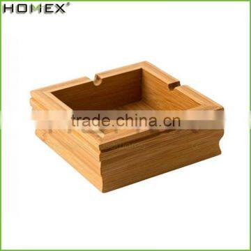 Bamboo Cigarette Ashtray Desktop Ash Holder Homex BSCI/Factory