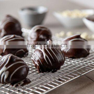 Cooling Rack by Keetzen 100% Real Stainless Steel 12 Inch x 17 Inch for Baking, Roasting & Decorating With Cross Wire Grid Patte photo-2