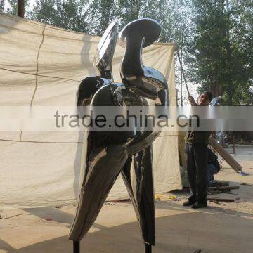 Stainless Steel Love Statue Couple Abstract Art Craft photo-2