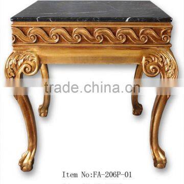 FA-206P-01 Leading antique furniture side table with marble