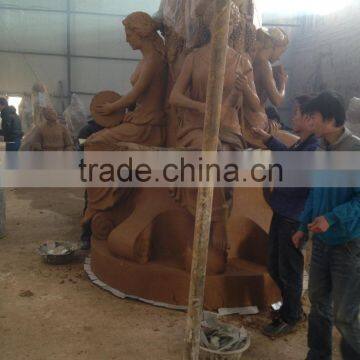 Outdoor Garden Decoration Metal Craft Water Large Bras Water Fontain photo-4