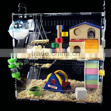 Acrylic Hamster Pet Cage for Small Animals photo-2