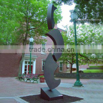 Outdoor modern stainless steel sculpture