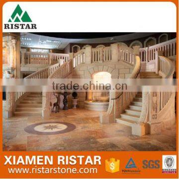 Natural Marble Stone Stairs Risers Steps and Baluster