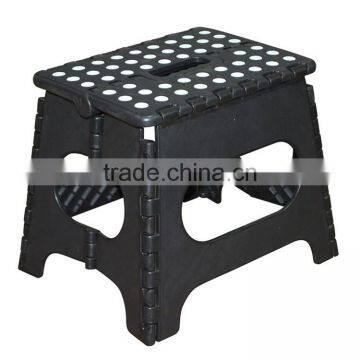 Black Plastic Folding Step Stool for Kids