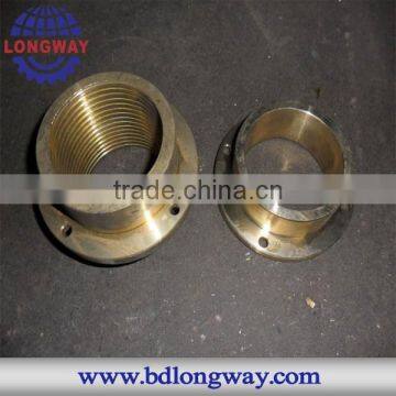 custom machining flanged brass bushing