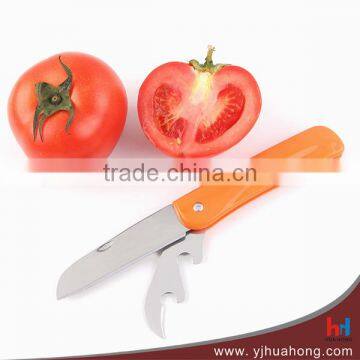 Multifunction Stainless Steel Folding Fruit Knife With Plastic Handle photo-2