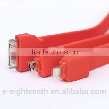 High Quality 2 in 1 Long Silicon Car Charger With USB Port 2.1A Output Apply to Android for Mobile photo-6