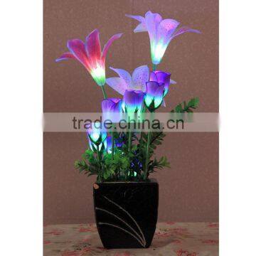 LED plastic flower for home decoration