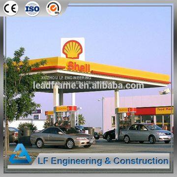 Light Weight Prefab Steel Structure Gas Station photo-2