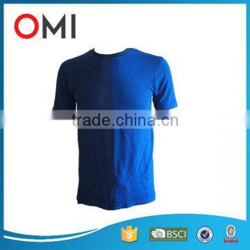 Wholesale Custom Fashion Design Seamless Mens body building Gym workout T Shirt