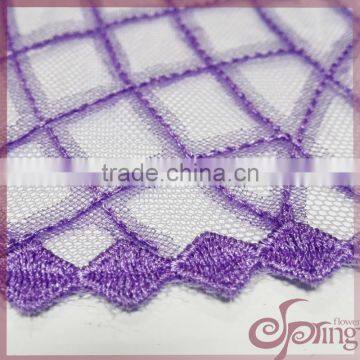 nets chemical embroidery lace fabric for dress/tunic/blouse/cardigan/home textile/tablecloth