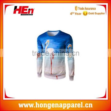 Hongen apparel Hot Sales 100% Polyester Fabric Casual Long Sleeve Men Sublimated Shirts