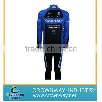 Mens long sleeve cycling jersey/ custom design cycling suit