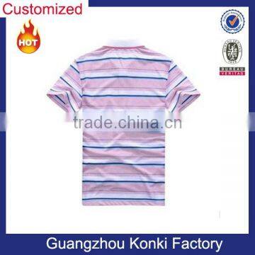 100% Cotton Men's Clothing, Strip Polo Shirt photo-2