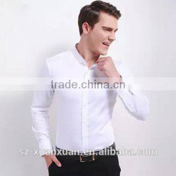 High-quality Black Mandarin Collar Slim Fit Men Shirt 2016 photo-4