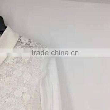 Women Chiffon Lace Blouse Stock Clothes photo-3