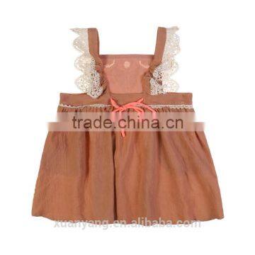 2017 Wholesale Kids Frocks Party White Flower Girl Dress Boutique Clothing New Model Girl Dress photo-2