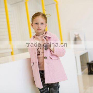 COOL KID ZONE children clothes Pretty Kids Girls Cashmere Woolen Coat Jacket Winter Children Wool Coat cashmere children coat