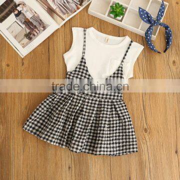 2017 New Arrival Cute Design Baby Wear/kids Clothes Baby Girls Two Pieces Sets photo-2