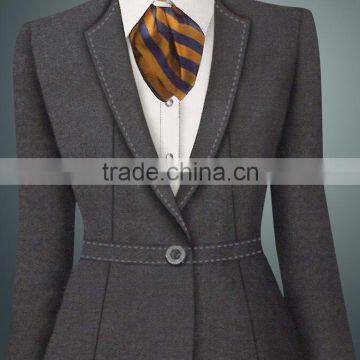 Ladies Business Suit ,Custom Made Slim Fit Women Suit Design Wholesale photo-3