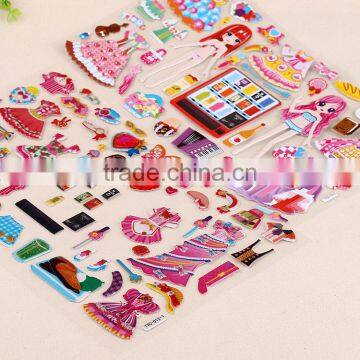 Children Carton Sticker 3D Pop-up Sticker Children Education Toys Crystal With Glitter Sticker Kids DIY Sticker photo-3