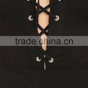 2017 Fashion Summer Fomal Clothing Women Wear Plus Size Lace up Sexy Jumpsuit photo-4